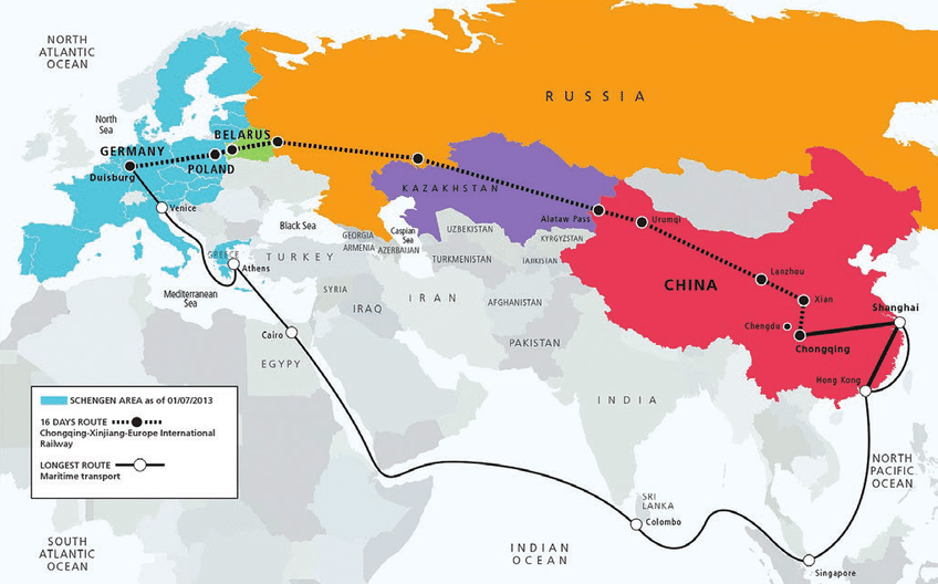 Railway Shipping from China to Central Asia
