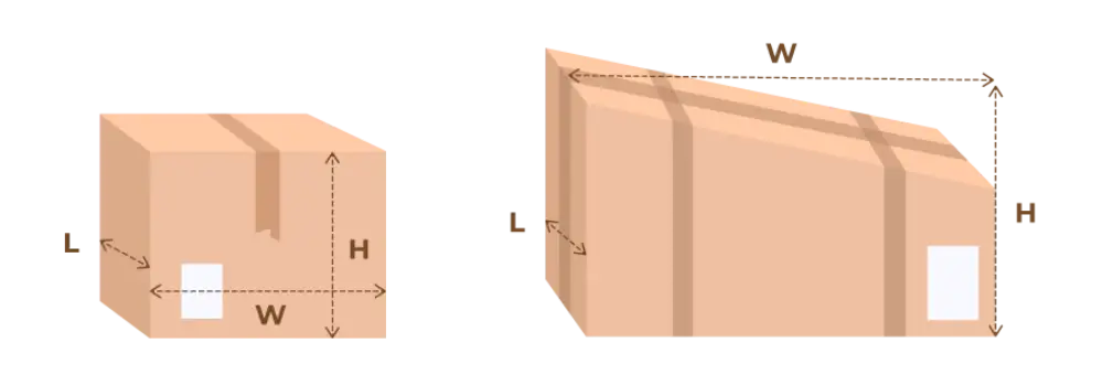 Size and weight of the cargo 