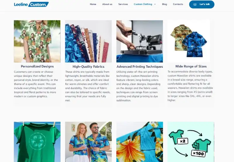 Custom Printed Hawaiian Shirts